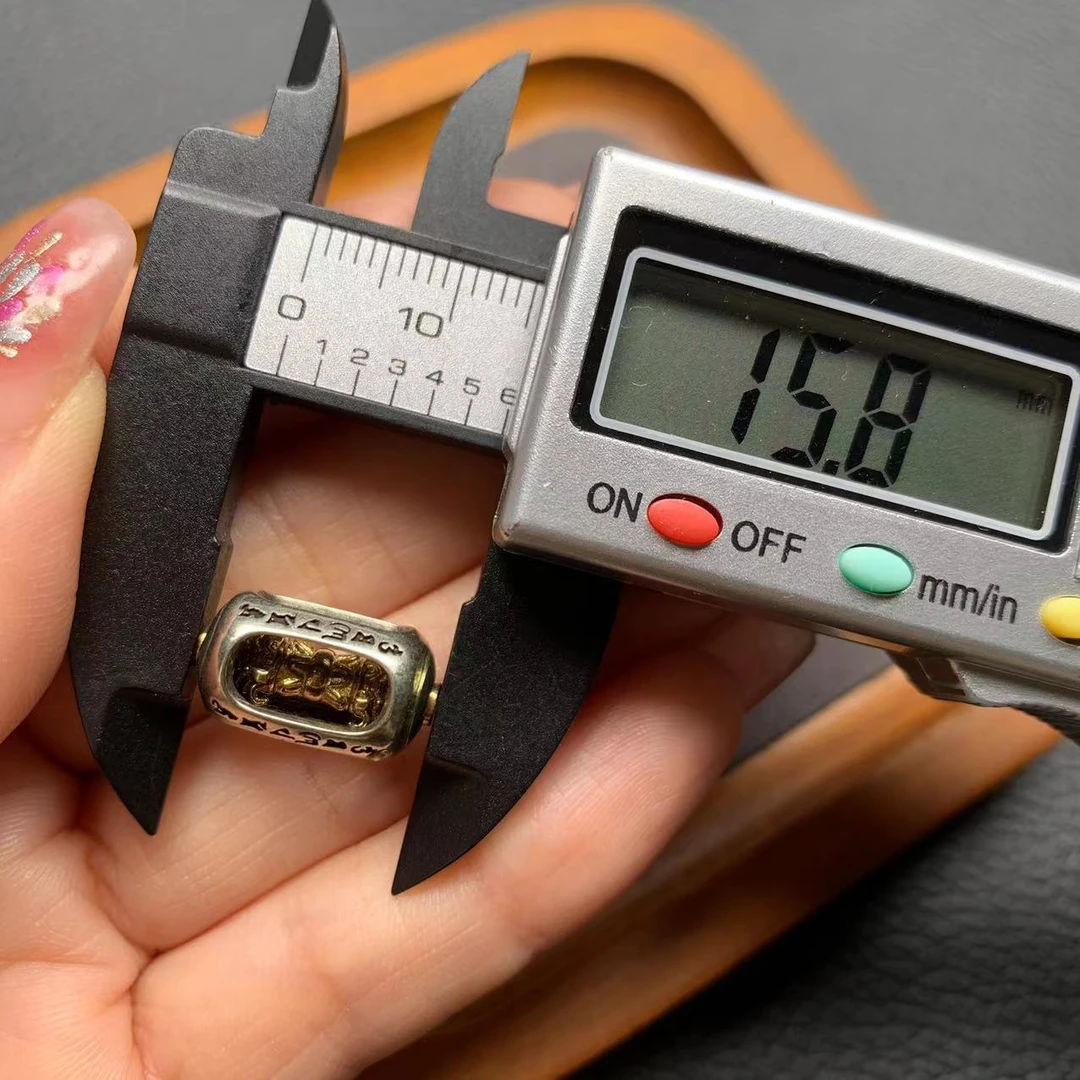 102白铜镂空六字转运珠顶珠腰珠柏香星月椰蒂小金刚文玩配饰