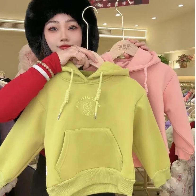 Y-N154【阿楠家甄选】限定糖果色套头连帽休闲卫衣
