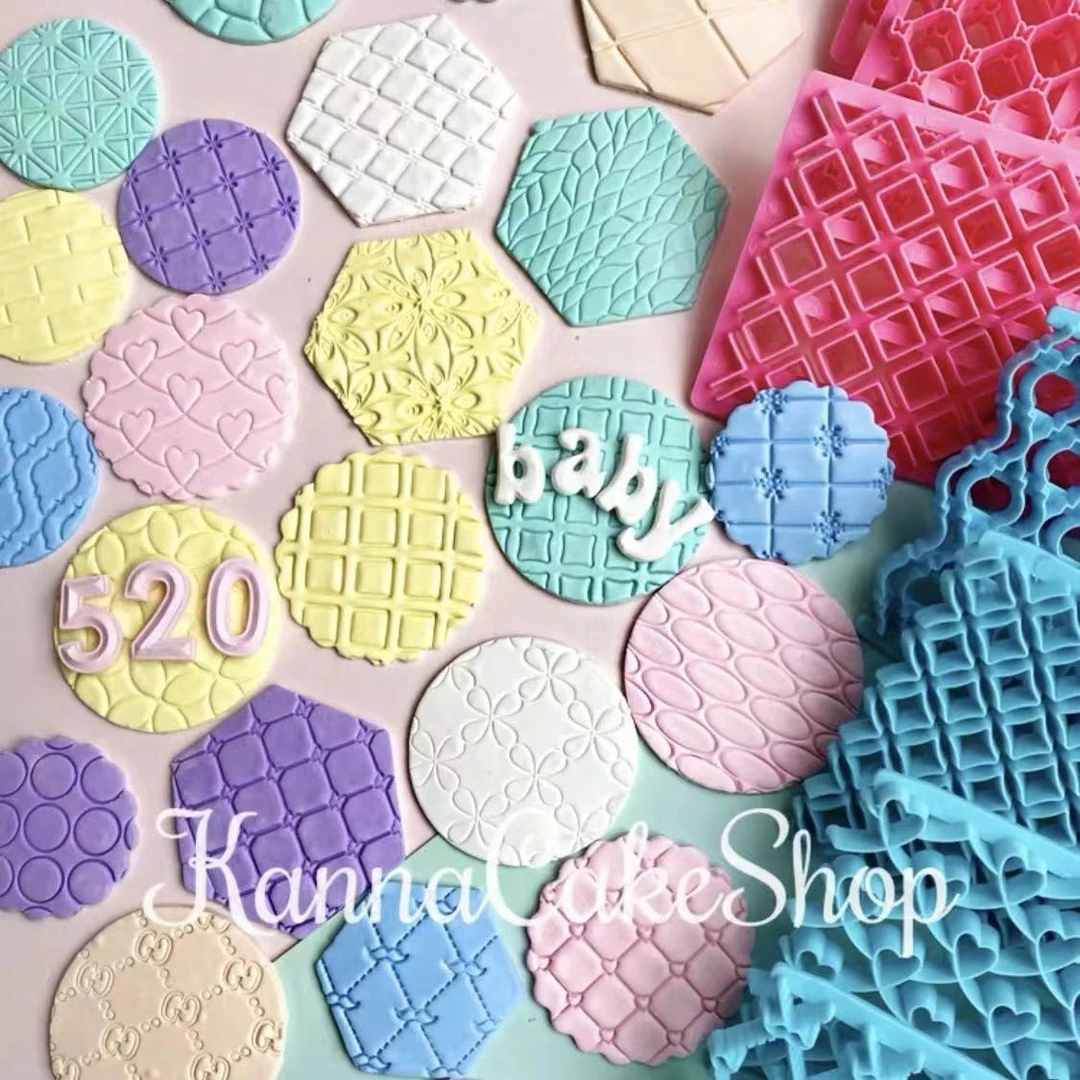 【皮皮淘优选】翻糖工具曲艺纹路印花模具   翻糖螺纹饼干压膜