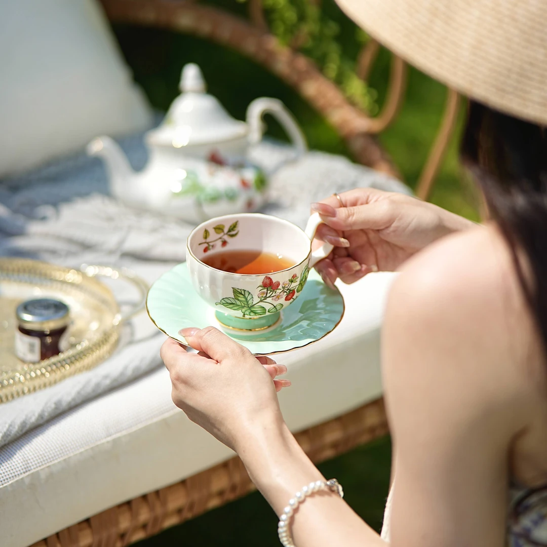 安娜16点假日树莓欧式骨瓷英式下午茶茶具英式咖啡茶壶红茶杯