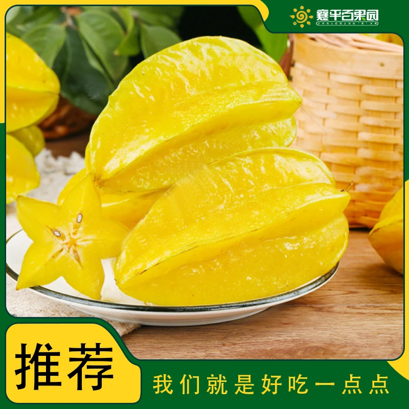 【店长推荐】树熟杨桃1个新鲜/脆嫩多汁，清甜肉厚，新鲜好吃，浓郁