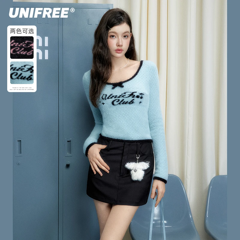 【芋总专属】UNIFREE仿貂毛针织衫U244K309Z1V1