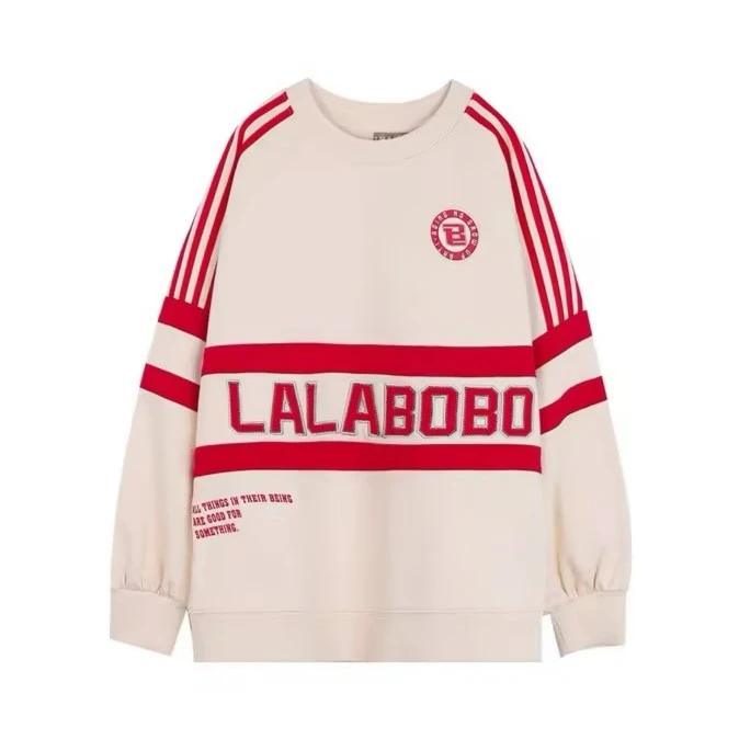 杭州LALABOBO运动长袖休闲撞色秋冬潮流时尚卫衣LBCC-WSTS29