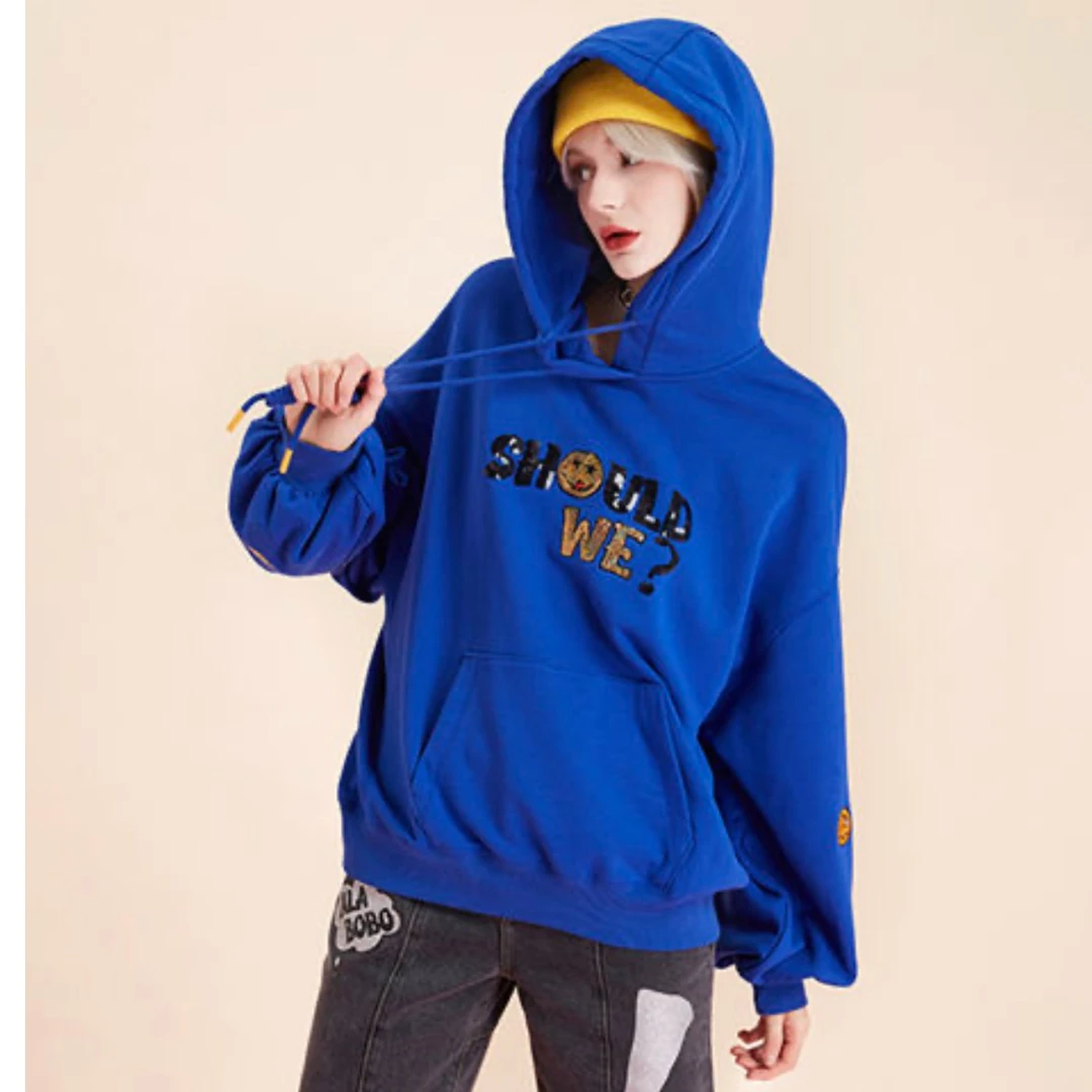 郑州（微瑕不退不换）LABO笑脸连帽卫衣L20E-WSTS23