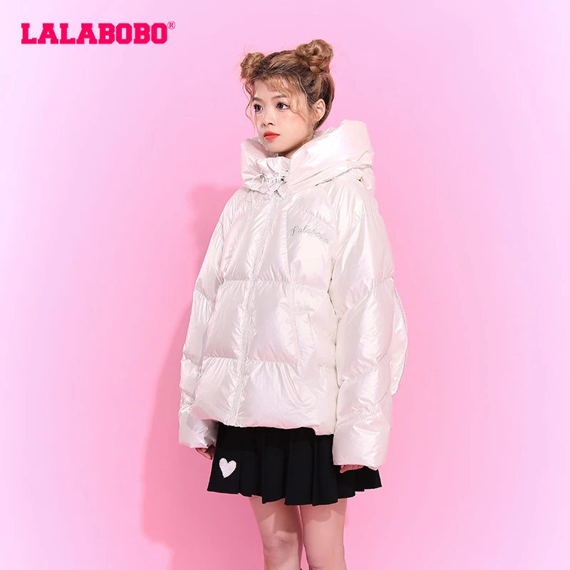 石家庄奥莱LABO闪钻宽松羽绒服L21C-WSYR22