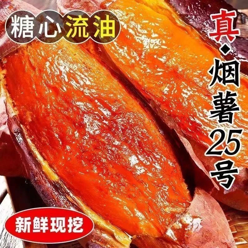 山东烟薯25号蜜薯糖心红薯新鲜番薯农家沙地烤地瓜糖心流油真沙地
