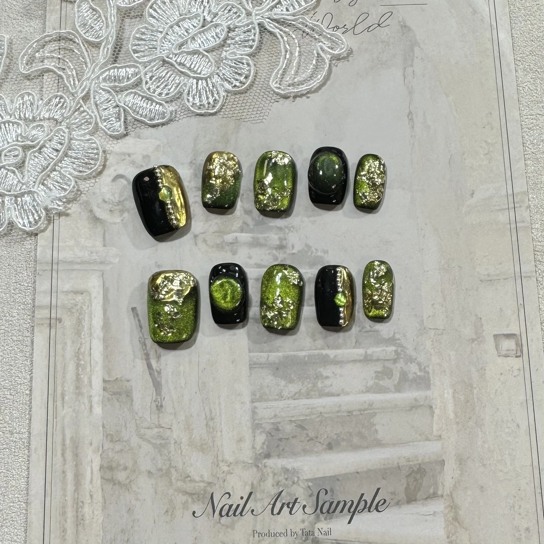 （绿富贵）伊克拉纯手工气质穿戴美甲