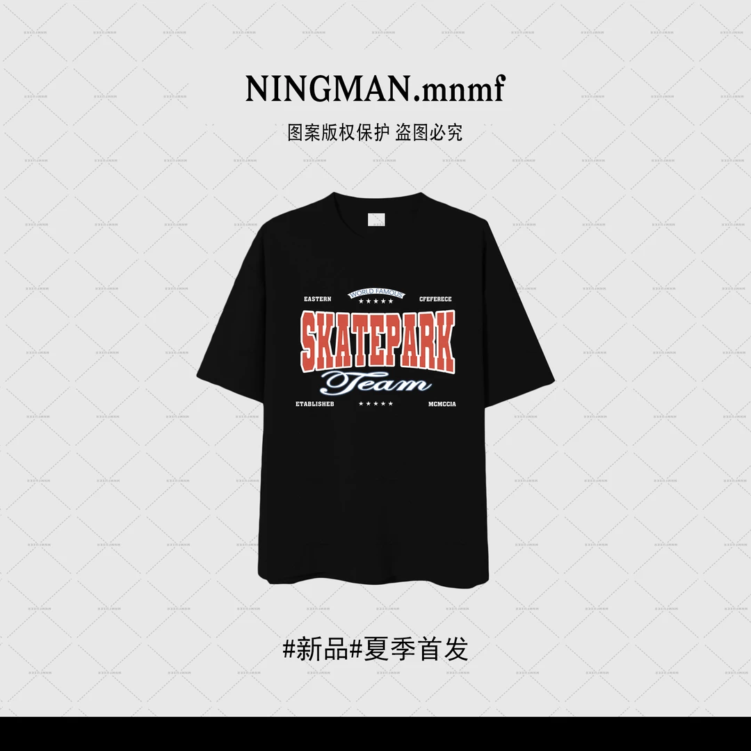 mnmf夏季纯棉大版t恤女宽松洋气中长款微胖女生显瘦上衣服女装ins