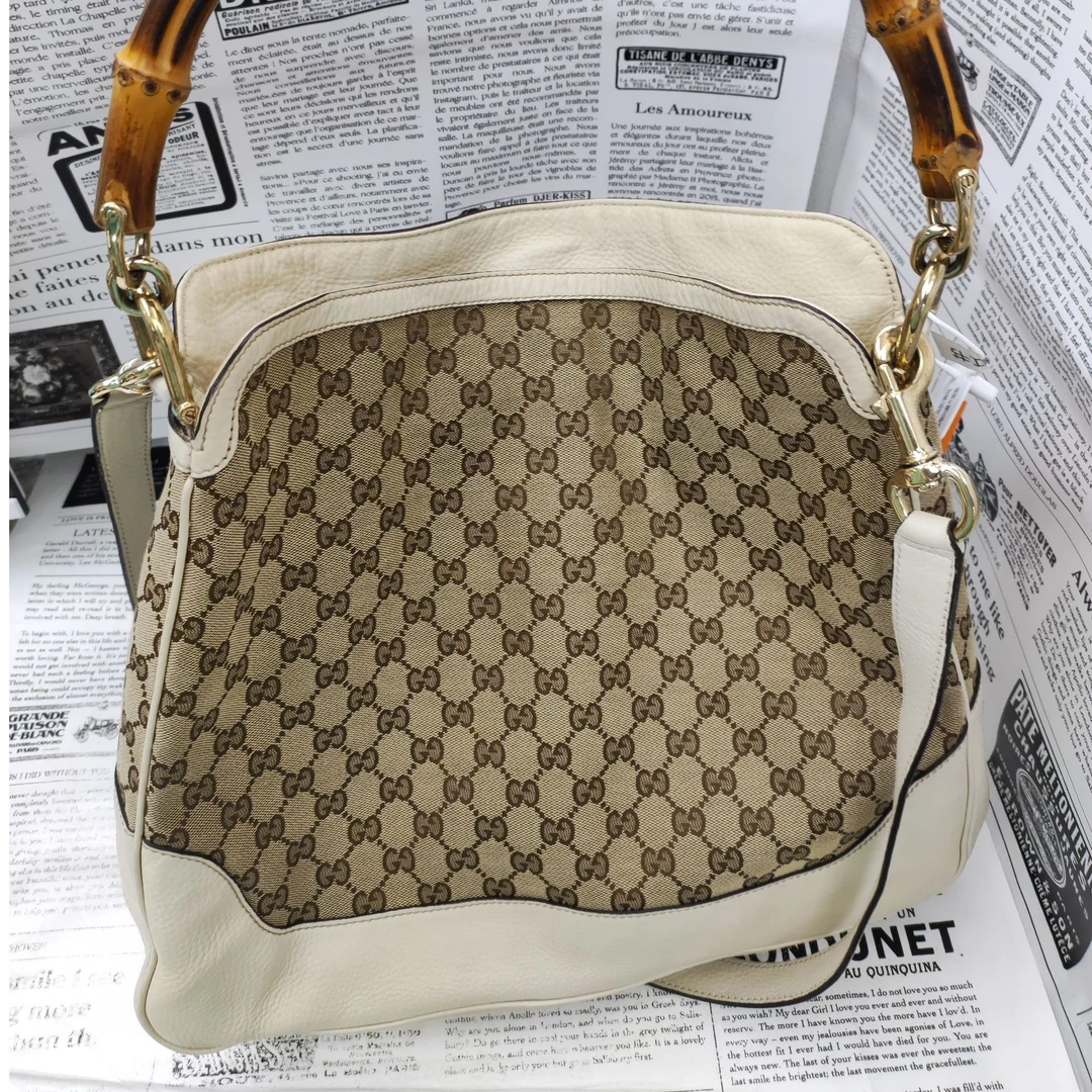 95新 GUCCI/古驰 竹节单肩托特包/ZS08726014/6014