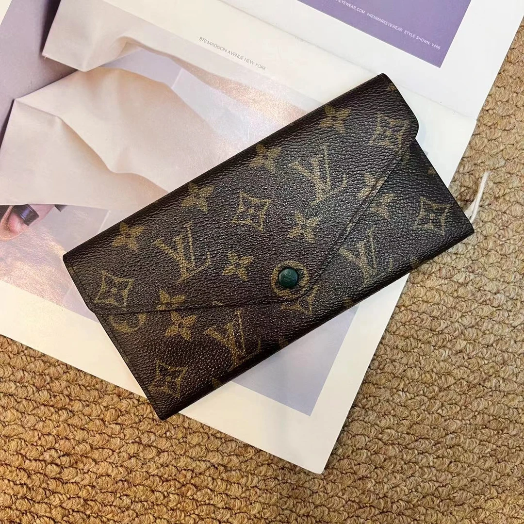 95新 LouisVuitton/路易威登 XM/老花绿豆长款钱包/DH08609010