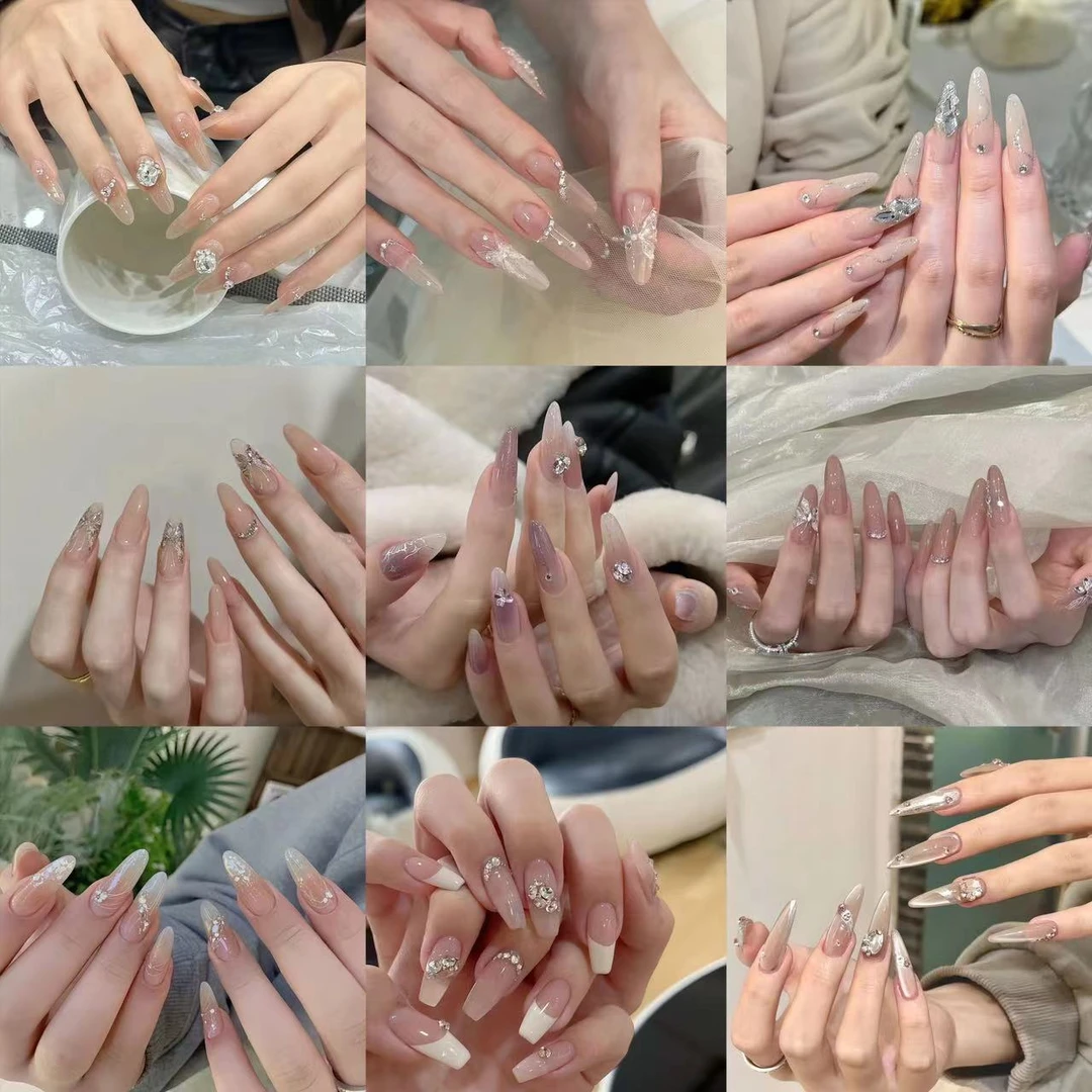 直播间孤品过款1-200链接(微瑕No退No换)纯手工穿戴甲1