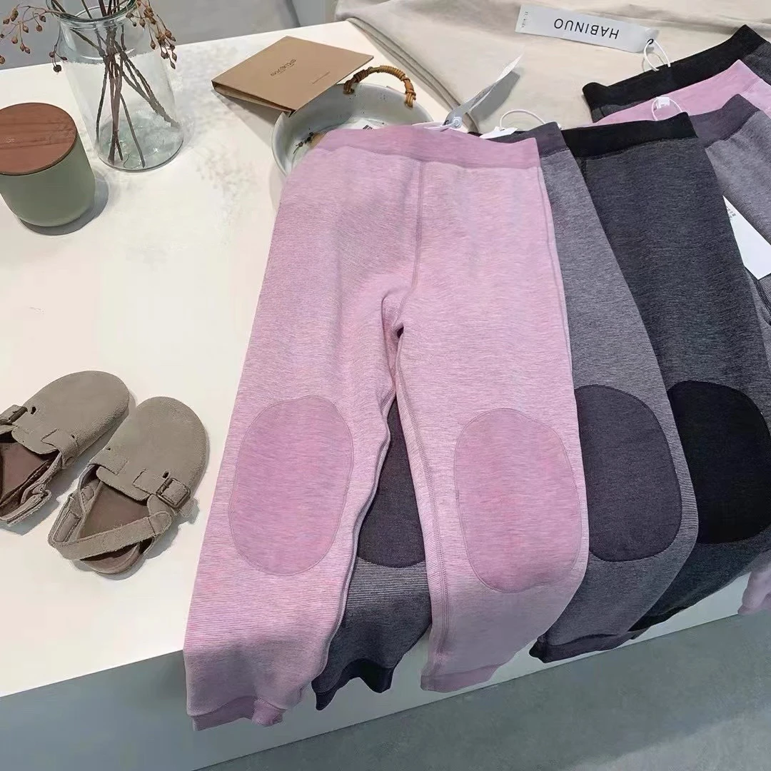 6552哈家冬款自发热保暖裤护膝校服神裤