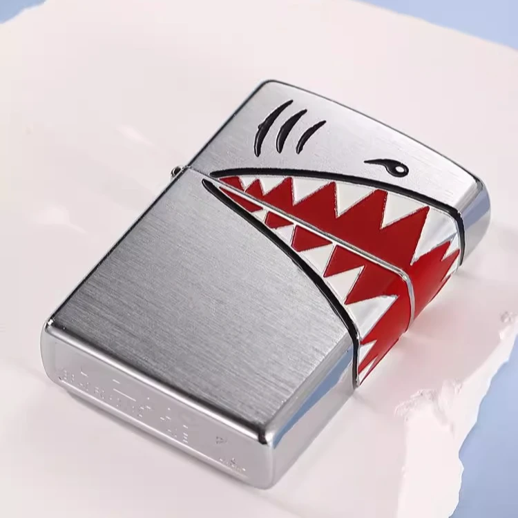 ZIPPO打火机-磨砂X战警X火人鲨鱼嘴七夕送男士生日礼物DY9902CY