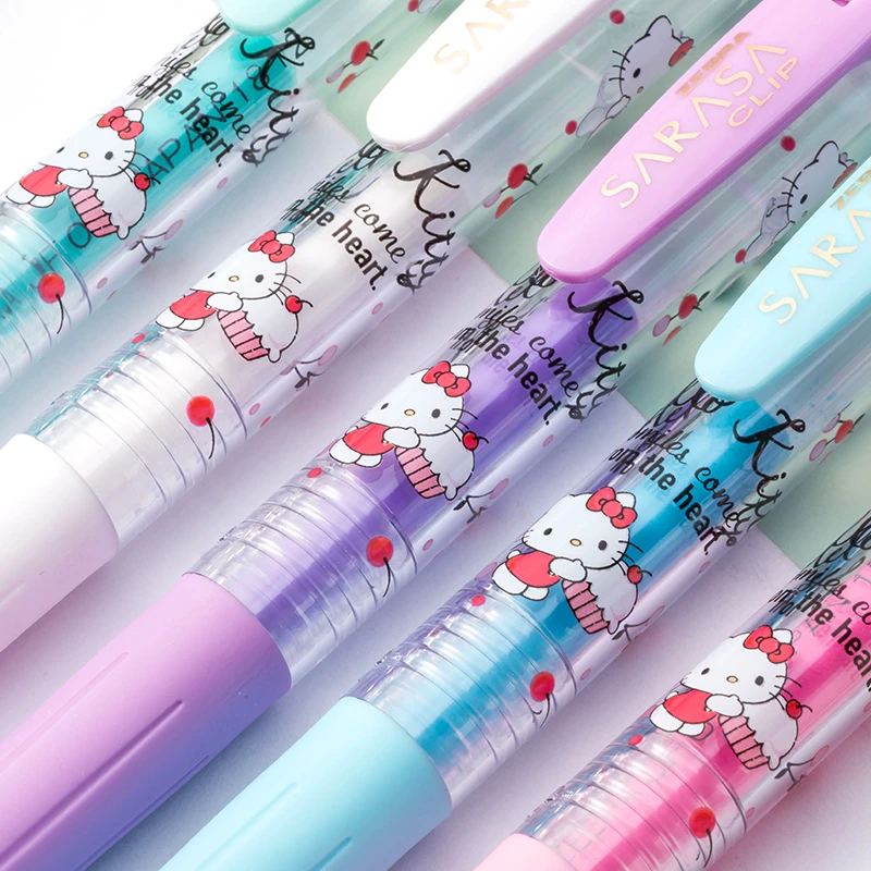 日本斑马Zebra三丽鸥联名限定JJ15中性笔kitty凯蒂猫彩色水笔日系
