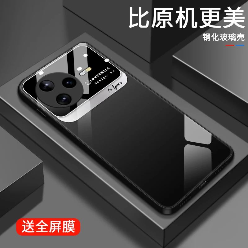 经典质感适用红米k80手机壳镜面红米K80pro玻璃新款奢华全包防摔