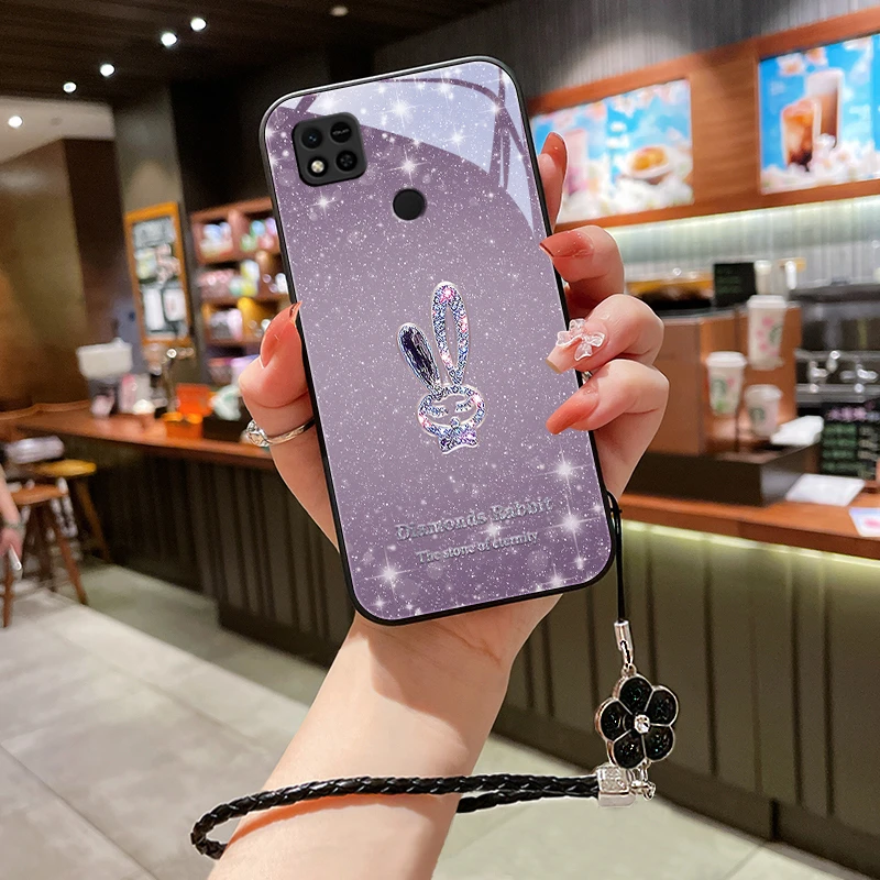 星闪小兔适用小米红米10a手机壳红米10x5g女款挂绳红米9a手机套10