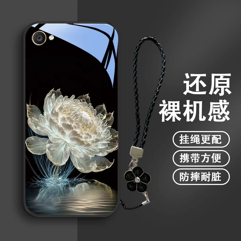 水光莲花适用vivox9s手机壳x9plus玻璃x9超薄x9splus防摔高级x7p