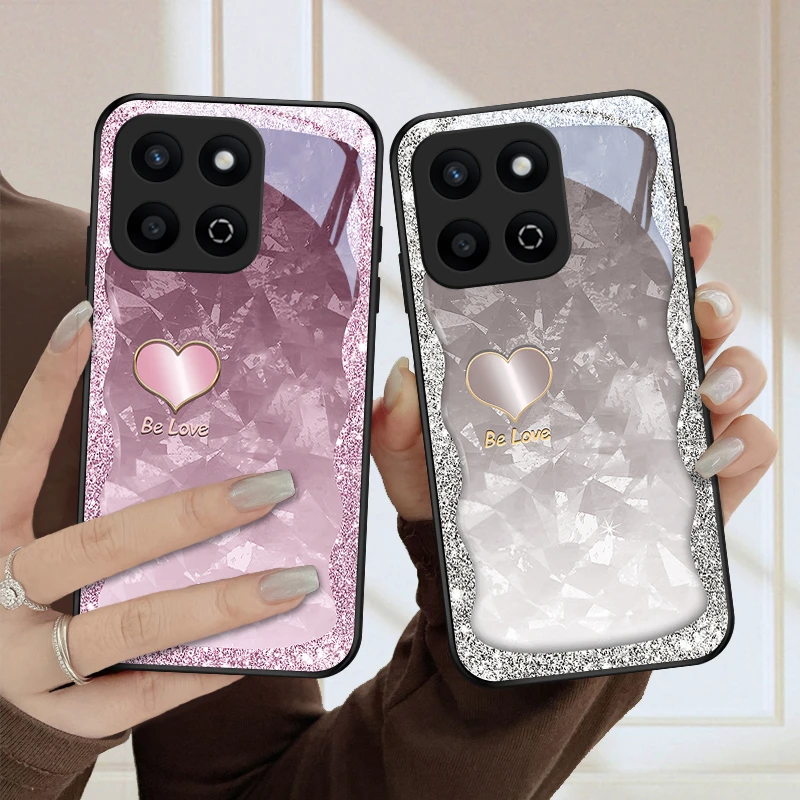 华丽爱心适用畅玩60Plus手机壳畅玩60Plus高级女款气质保护套防摔