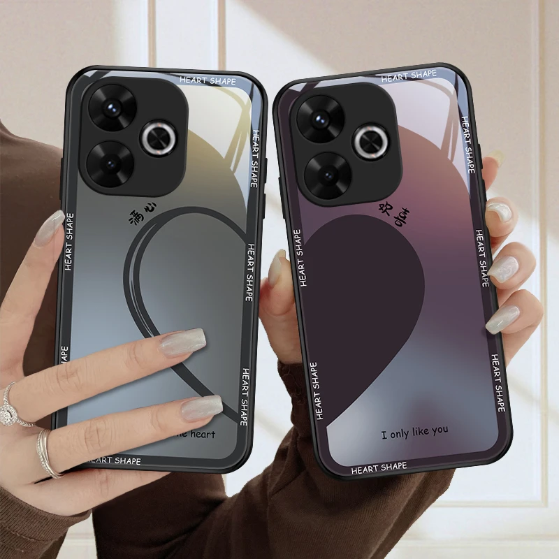 满心欢喜适用红米note13R手机壳限量版note13Rpro玻璃13R时尚网红