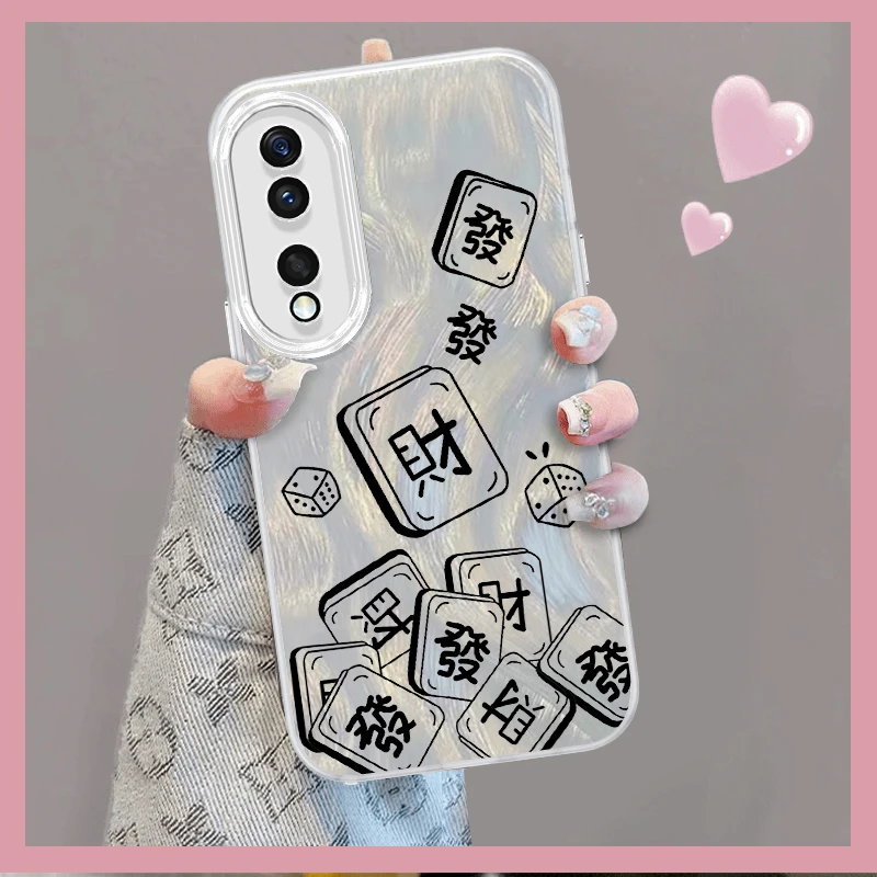 招财进宝适用华为荣耀80羽纱手机壳荣耀80pro女款80se荣耀70/70p