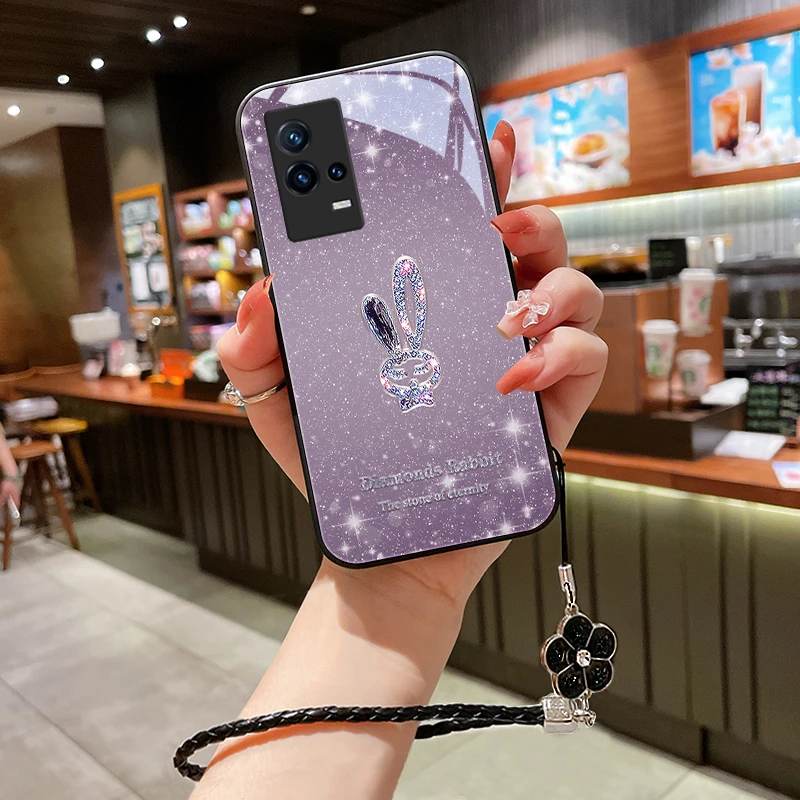 星闪小兔适用vivoiqoo8手机壳IQOO7防摔全包iqoo5/pro手机套iqoo3
