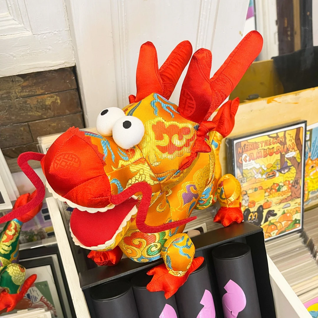 【不焦虑的废物商店龙年爆款】纯手工DIY制作仿真生肖龙腾龙5色可选