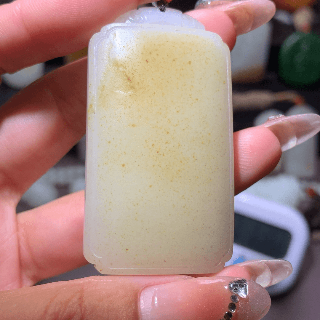 和田玉挂件未镶嵌奈****杆