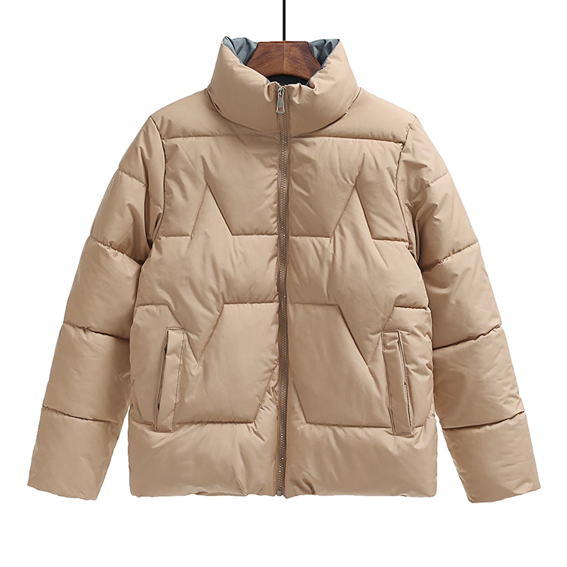 短款棉服女2025秋冬新款时尚韩版加厚立领小个子棉袄休闲百搭外套