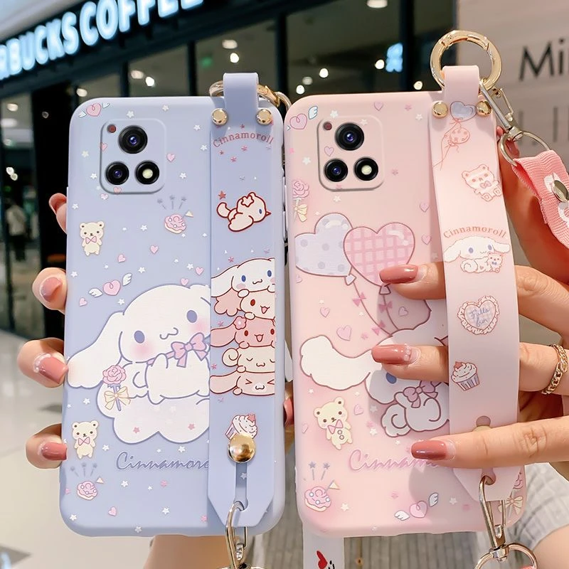 适用于vivoy52s手机壳V2054A卡通玉桂狗腕带V2057A硅胶软边全包防