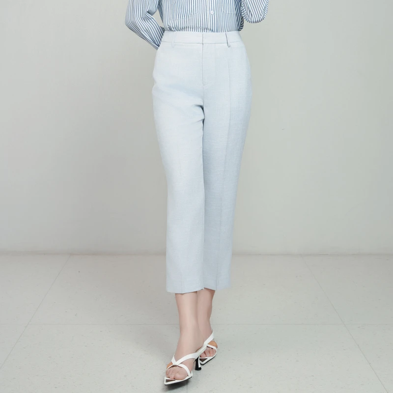 《粉丝专享》G·JAMEI2024季时尚设计感九分裤休闲裤GHBK6157