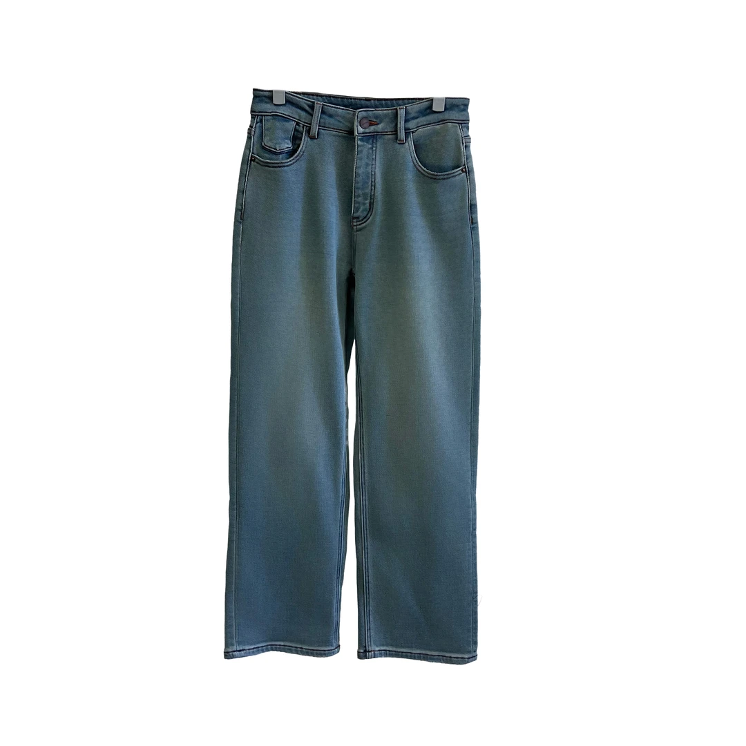G.JAMEI 2024冬季新款蓝色牛仔裤GHDK6200