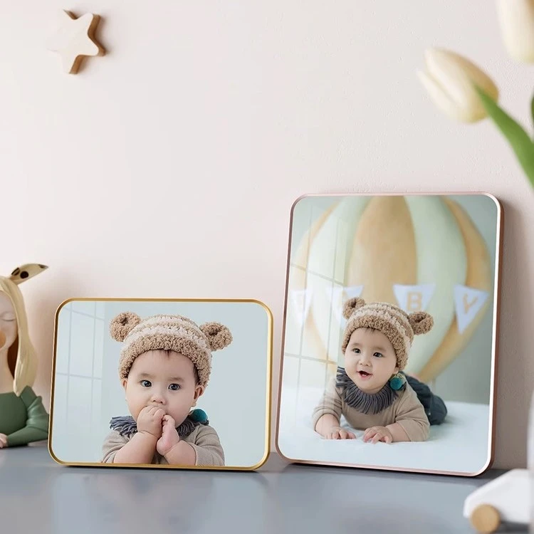 洗照片做成相框定制宝宝相片水晶摆台打印加制作婚纱照相册摆件