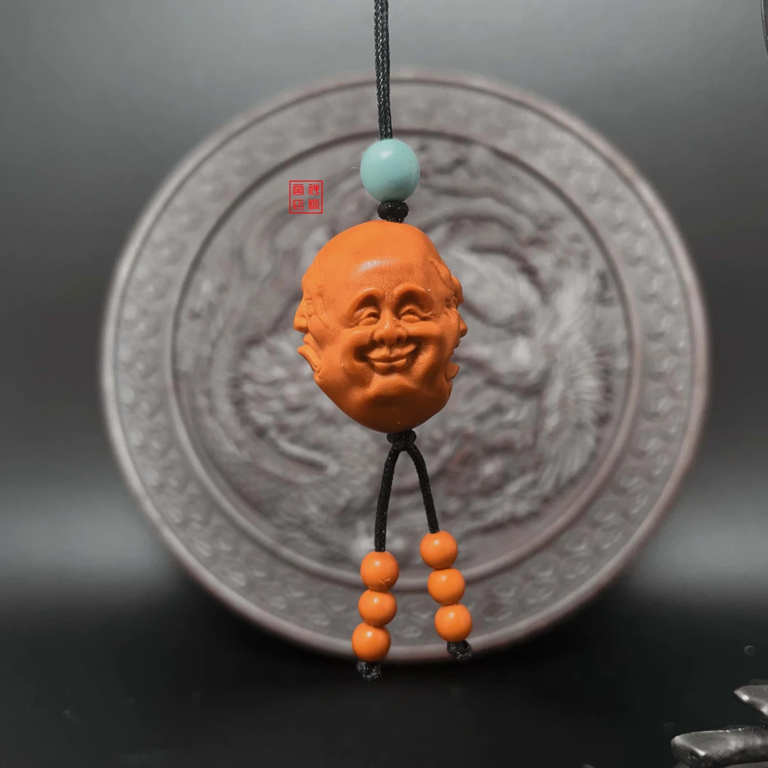 橄榄核雕刻人生百态喜怒哀乐挂坠手机链钥匙链男士女士