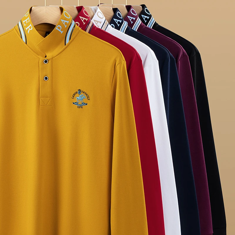 秋冬高端男士长袖POLO衫8920