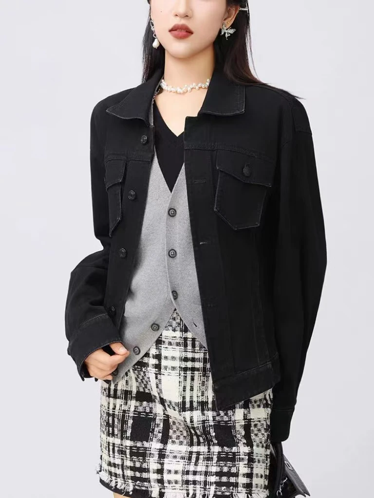 阿家时尚新款复古不规则外套