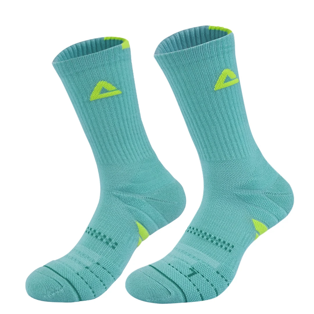 Peak/匹克运动袜篮球袜男女健身长袜毛巾底跑步羽毛球袜子长筒高