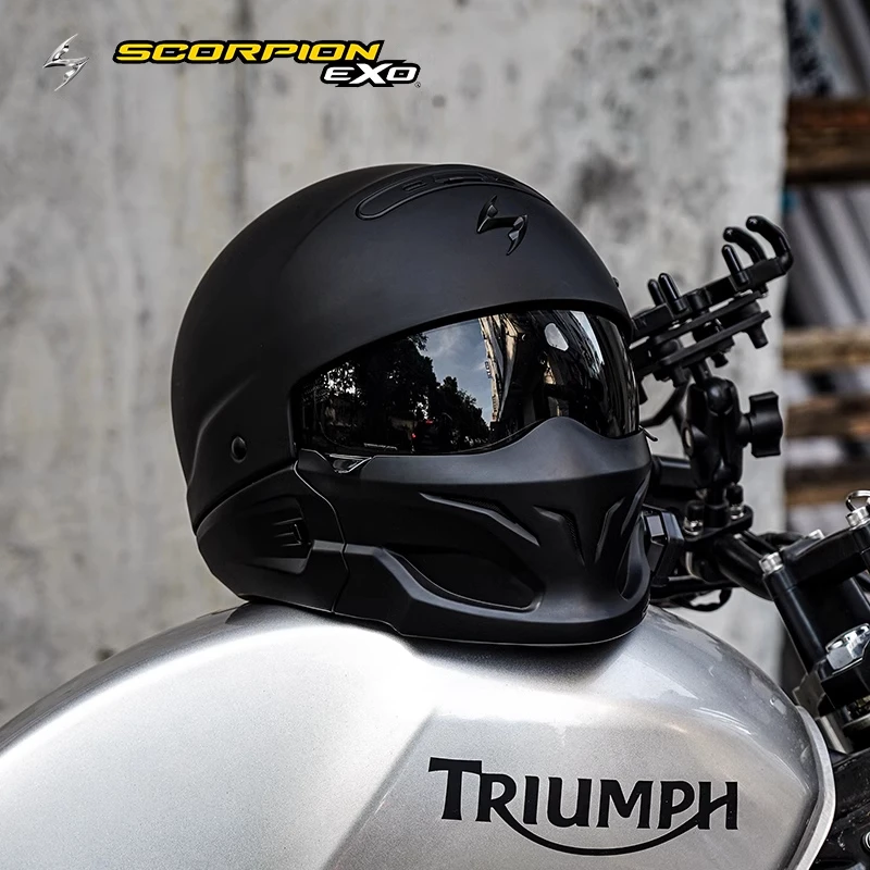 样品美国Scorpion EXO蝎子摩托车头盔哈雷复古战士盔库存特价微瑕