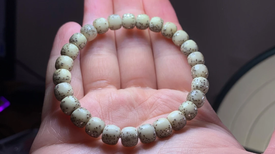 文玩星月菩提 尺寸：7.9x6.8mm 油性非常好