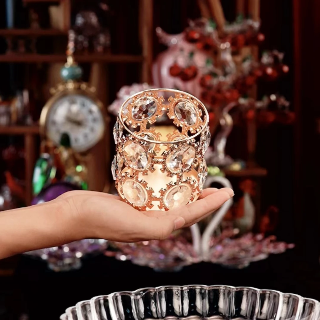 K9水晶笔筒收纳罐摆件