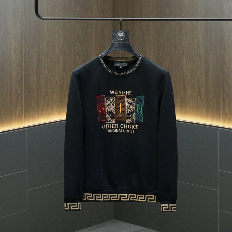 2024秋装新款外套百搭舒适休闲卫衣男上衣长袖87351