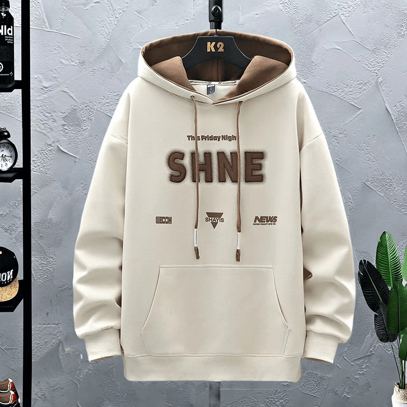 青少年春秋款卫衣12岁男孩初中学生13帅气外套15大童男装连帽上衣