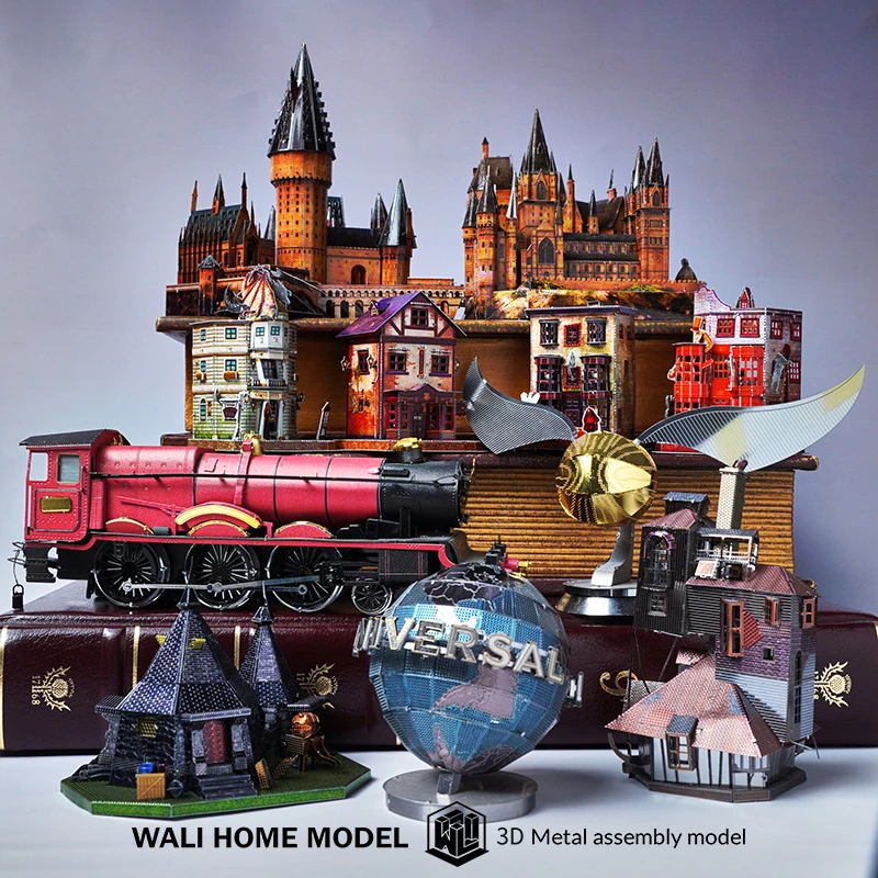 保障好物金属拼装模型铁片哈利波特微缩场景积木立体拼图摆件小屋