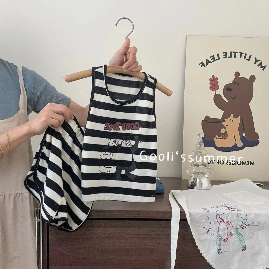 【古里现货】2025夏季新款套装儿童休闲百搭小童韩版时尚DX51501