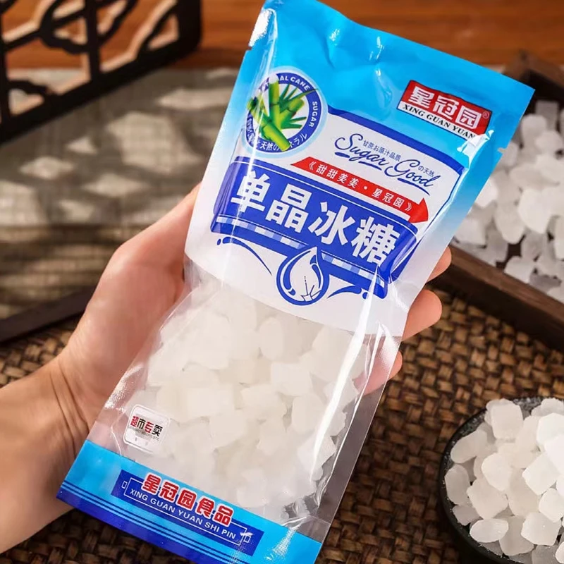 云南甘蔗单晶冰糖白冰糖小粒老冰糖袋装食糖厂家调味清甜袋装调味