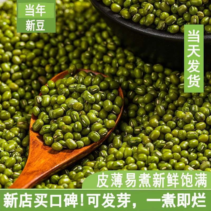 云南农家绿豆新颗粒绿豆绿豆粥解暑绿豆汤笨绿豆发豆芽绿色绿豆糕