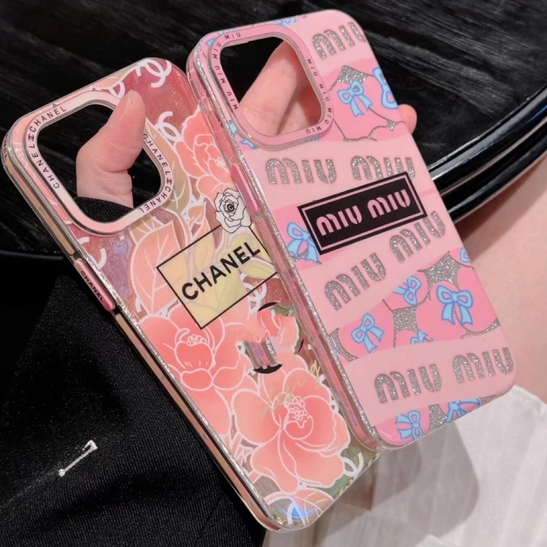 【适用苹果】老花双层金羽烫银iPhone15promax女13高级12手机壳14p