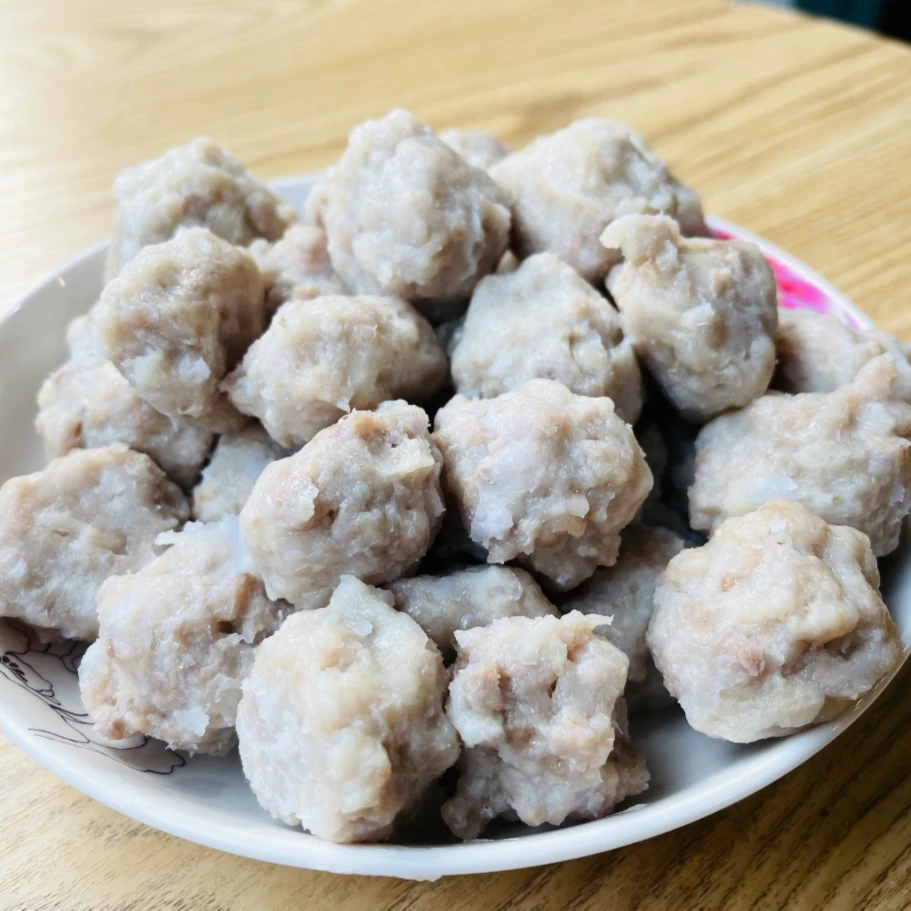 麻城白果手工肉丸子