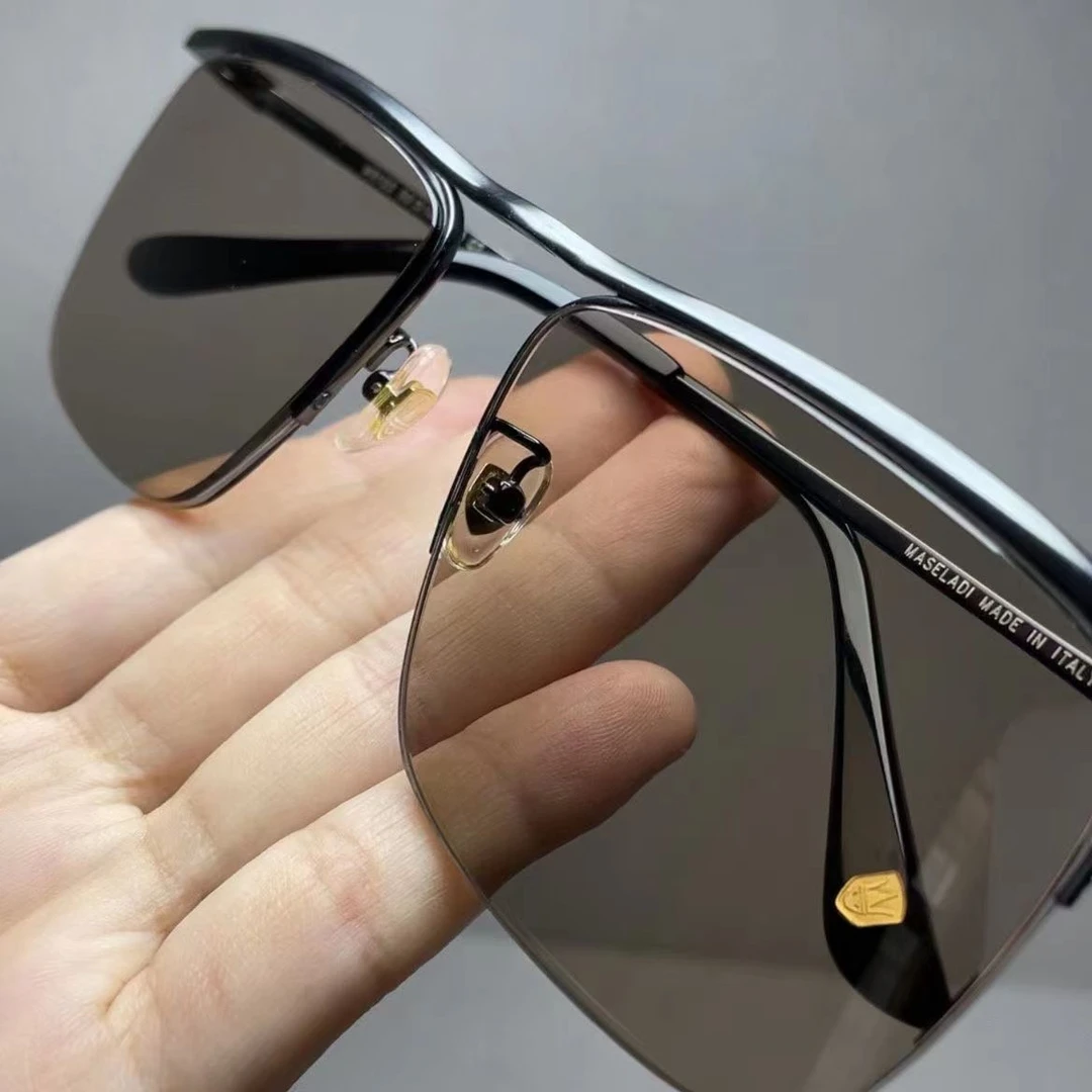 东海水晶石头镜品质保证半框高端茶色真水晶高级太阳境开车