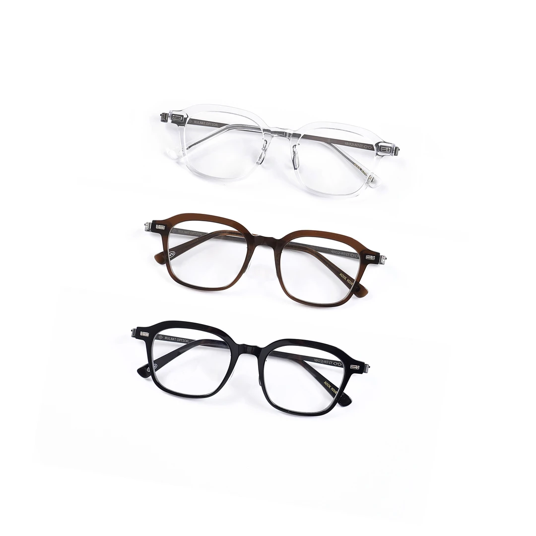 MULNAT OPTICAL目奈CT款方框纯钛板材原创手工国潮近视眼镜框架