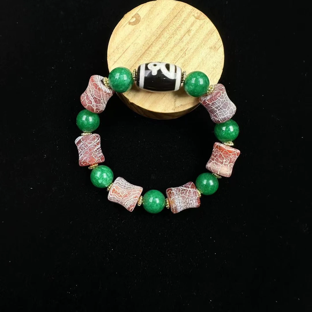 <米多缘>X胆金莲GW草黑白财财手串（颜色微差，纹路随机）